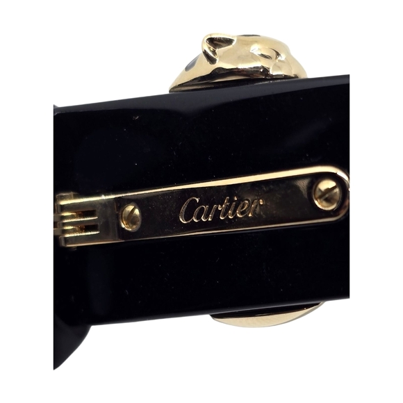 Chic Black Sunglasses with Gold Accents - Picture 9 of 9